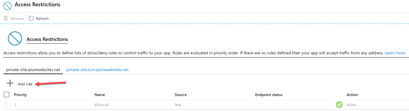 Functions - Default Access Restrictions