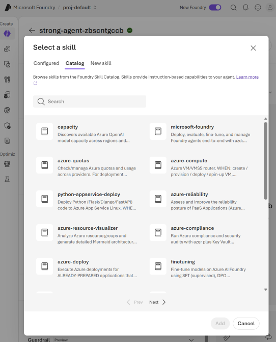 write or upload a skill